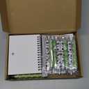 Resurhang 24 Pcs 12 Sets Soccer Party Favors Birthday Supplies School Stationery Bulk 5.5 x 4.3'' Soccer Spiral Notebook Ballpoint Pens for Coaching Supplies Coach Gift Team Party Players Sports Lover