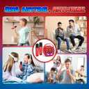 Mini Karaoke Machine Toys Gifts: Kids Toys Birthday Gifts for 4 5 6 7 8 9 Years Old Girl Boy LED Portable Bluetooth Speaker with 2 Wireless Microphone Girl Gift Age 3-12+