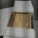 Emfogo Jewelry Box for Women, 5 Layer Large Wood Boxes & Organizers for Necklaces Earrings Rings Bracelets, Rustic Organizer with Drawers and Mirror(Carbonized Black)