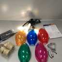 Super Jumbo C9 Christmas Pathway Lights - 11FT 5 LED C9 Pathway Light, Multicolor Christma Decoration Outside, Waterproof Giant Christmas Lights Outdoor Decoration for Yard Holiday Lawn Walkway