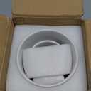 LE TAUCI Utensil Holder, 7.3"+5.4" Ceramic Kitchen Utensil Holder for Countertop, Large Cooking Utensil Crocks for Kitchen Counter Decor, Morden Utensil Organizer for Spatula, Set of 2, White