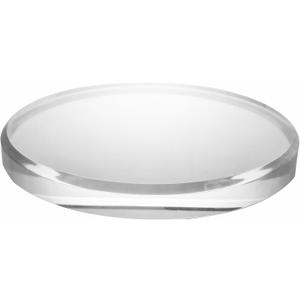 CiaoHER 1in Thickness Beveled Acrylic Disc Display Block Clear Polished Round Pedestal Stand Riser (1pack 10'' disc)