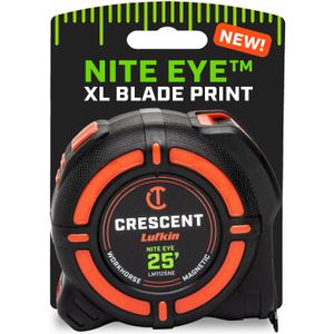 Crescent Lufkin 25 Ft. WORKHORSE NITE EYE Magnetic Tape Measure | LM1125NE