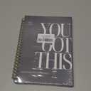 Yhtrg You Got This Inspirational Notebooks Journal, Grey Motivational Spiral Journal Notebook for Women, Grey Motivational Positive Notebooks for Office School Supplies, 5.5x8.3 Inch