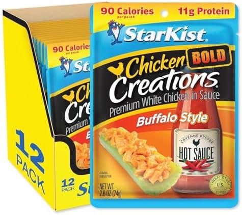 StarKist Chicken Creations BOLD Buffalo Style, 2.6 oz Pouch (Pack of 12) Best By Feb 6 2028