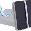 Bar Stool Cushions 14x16 inch, Non-Slip Dining Chair Cushion with Straps, Waterproof Seat Pad for Indoor Outdoor Metal Wooden ChairSet of 2, Grey