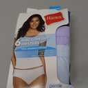 Hanes Women's Pure Comfort Hipster Underwear, Organic Cotton, 6-Pack Assorted 5, Medium 