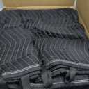 US Cargo Control Moving Blankets 72"x80" MBDELUXE65 Econo Deluxe, (65 lb/doz Weight), Professional Quilted Large Moving Blankets, Furniture Packing Pads for Shipping, Cargo Blanket, Black