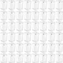 48 Pack White Unscented Clear Glass Filled Votive Candles. Hand Poured Wax Candle Ideal Gifts for Home Dcor Parties Weddings Holidays and Meditation (White)