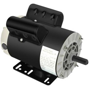 Air Compressor Motor, 5 HP SPL Single Phase Electric Motor 3450RPM 56 Frame 208-230V 5/8" Shaft Diameter ODP CCW Rolled Steel Shell