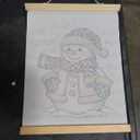 Winter Snowman Canvas Wall Art Poster Hanger Frames, Christmas Decor, Funny Let It Snow Winter Holiday Wall Decor Prints for Home Bedroom Living Room, 12x16 Inch