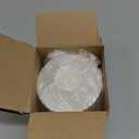 Anyoifax Makeup Brush Holder Organizer 360°Rotating Make Up Brushes Container for Vanity, Spinning Cosmetics Storage Cup, Stripe White