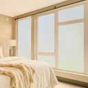 Frosted Glass Window Privacy Film Decorative, Bathroom Window Privacy Film for Glass Windows Cover, Static Cling, Removable, Reusable, Anti-UV, Anti-Glare, Heat Blocking, 17.5 by 78.74 inch (White)