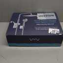 Upgraded Dual Shower Heads Combo, 10 inch Filtered Shower Head with Handheld, 3-Way Rain Shower Head with Filters, 7 Settings Handheld Spray, High Pressure, Height Adjustable (Silver)