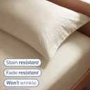 Twin Size 3 Piece Sheet Set - Comfy Breathable & Cooling Sheets - Hotel Luxury Bed Sheets for Women & Men - Deep Pockets, Easy-Fit, Extra Soft and Wrinkle Free Sheets - Wheat Oeko-Tex Bed Sheet Set