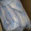 Wake In Cloud - Gingham Comforter Set, Plaid Buffalo Check Checkered Cottagecore Cute Geometric, Soft Lightweight Bedding, 3 Pieces, Light Blue White, Twin/Twin XL Size