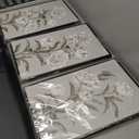 Large Framed Floral Wall Art, Elegant Blossom Plants Wall Pictures 16"x24" Set of 3 Light Grey Botanical Painting Prints Botany Peony Canvas Artwork for Living Room Bedroom Home Office Decor (neutral)