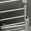 Cumbor 29.7-46" Baby Gate for Stairs, Toddler Safety Essentials for The House, Auto Close Dog Gate for Doorways, Mom's Choice Awards Winner-Easy Install Pressure Mounted Pet Gates for Dogs, White