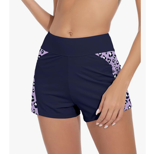 Beautikini Period Swimwear Menstrual Leakproof Swim Shorts Quick Dry 3" High Waist Bathing Suit Bottoms for Teen Girls Women
,S