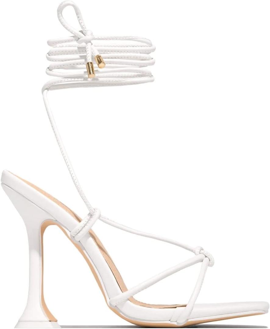 High Heels for Women Women Sandals Summer Shoe Women Dress High Heels Ankle Straps Open Toe Pumps Gladiator Shoes Female Heel
 Size 9/40