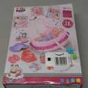 SMILESSKIDDO Baby Doll Set - 14" Babydoll with Dolls Accessiores, Realistic Pretend Play Doll Includes Carrier Bassinet Bed, Feeding Set, Doll Clothes, Toddler Toys Gifts for 1 2 3 4 5 Year Old