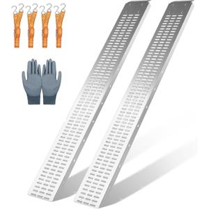 Heavy Duty 1500LBS Loading Ramp 2-Pack, 71" Long 8.66" Wide Steel Ramp for Hand Truck, Motorcycle, Bicycle & ATV