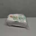 Prite Makeup Bag for Women Travel Waterproof Vegan Leather Cosmetic Bag Open Flat Toiletry Bag With Clear Divider and Handle (Beige) (Medium)