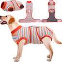 Kuoser Recovery Suit for Dogs Cats After Surgery, Professional Pet Recovery Shirt Dog Abdominal Wounds Bandages, Substitute E-Collar & Cone,Prevent Licking Dog Onesies Pet Surgery Recovery Suit L