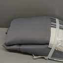 HOMEIDEAS Grey/Gray Blackout Curtains for Bedroom 52 X 84 Inch Long 2 Panels Set Room Darkening Curtains/Drapes, Soundproof Thermal Grommet Window Curtains for Living Room