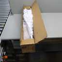 5 ft. Unlit Slim Pencil Artificial Christmas Tree with Metal Stand White