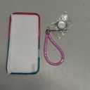 NGB Designed for iPhone 16 Pro-Max Case, Pink/Aqua | Glitter Liquid Sparkle Cute Cover for Women Girls Kids | with Tempered Glass Screen Protector & Ring Holder & Wrist Strap