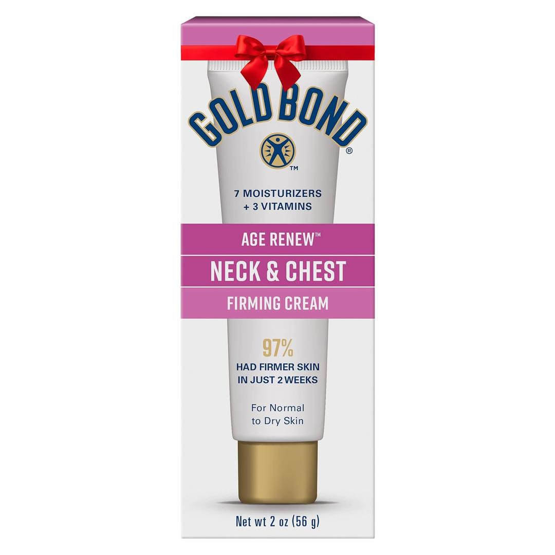 Gold Bond Age Neck & Chest Firming Age Cream, 2 oz., Clinically Tested Skin Firming Cream (2 Ounce (Pack of 1))