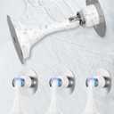 Magnetic Door Stoppers for Bottom of Door - 4 Pack Stainless Steel Door Stops Holder Catch for Wall Floor Mount - Easy No Drilling Strong Adhesive & Screws Keep Door Open Home Office Hotel Bedroom (White)