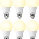 LED Light Bulbs 60W Equivalent, A19 Light Bulb Soft White 2700K 800LM 8 Watt, Non-Dimmable Standard Light Bulbs E26 Medium Base, 6 Pack