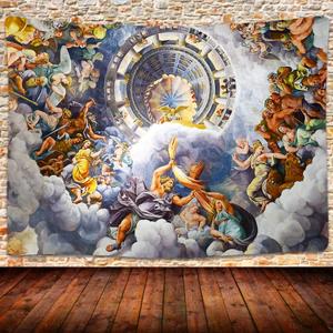 UHOMETAP Greek Mythology Tapestry Artwork Wall Hanging Ceiling Fine Versailles Greek Mythology Tapestries Mattress Tablecloth Curtain Home Decor 80x60 Inches GTWYUH263