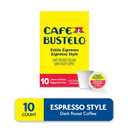 2 x Caf Bustelo Espresso Style Dark Roast, Single Serve Coffee Pods, 10 Count (Pack of 1)