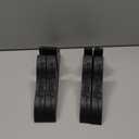 2pcs Folding Room Divider Stand, Plastic Screen Panel Feet Partition Base Support Legs for Hotel Home Office Black