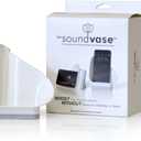 Soundvase, A Speaker Accessory Thats Not an Electronic, Smart Acoustics for Your Smartphone, Ease, Convenience, & Patented Sound. Fits Most Smart Phones Even with The Case On (White)