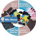 Soft-Style Kids Knee and Elbow Pads with Bike Gloves, Flexible Impact-Resistant Gear for Ages 2-11, Designed for Balance Bikes, Roller-Skating, and Skateboarding (Medium)