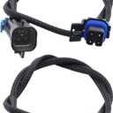 HiSport Wire Harness for LS2 LS6 O2 Header Wire Harness Black 24" O2 Oxygen Sensor Extension Square 4 Pin