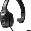 Bluetooth Headset for Truck Drivers, Single Ear Wireless Headphones with Mic Noise Cancelling, Mute Button, Hands-Free, 60H Playtime for Call Center, Office, Cell Phone