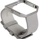 Fitbit Blaze Accessory Band, Leather, Mist Grey, Small