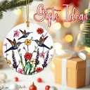 Christmas Ornaments, Hummingbird Ornament, Christmas Tree Ornaments, Xmas Decorations, Holiday Decorations, Gifts for Hummingbird Lovers, Holiday Party Gifts, and Xmas Gift Ideas