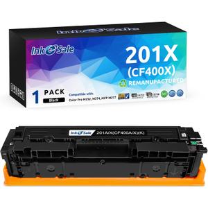 Ink E-Sale Replacement for HP CF400X HP 201X HP CF400A Black Toner Cartridge for use with HP Color LaserJet Pro MFP M277dw M252dw MFP M277n M252n Printer, 1 Pack