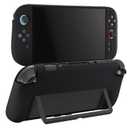 DaierTek Silicone Case for Switch 2(2025) Black Soft Rubber Cover Protector Anti-Scratch Grip Design for Switch2 and Joy-con Anti-Scratch Anti-Slip