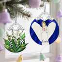 3 x Stained Glass Love Angel Christmas Ornament: Christmas Tree Ornaments & Decor, Holiday Decor  Holiday Presents, Gift Ideas & Gifts for Friends, Coworker, and Family