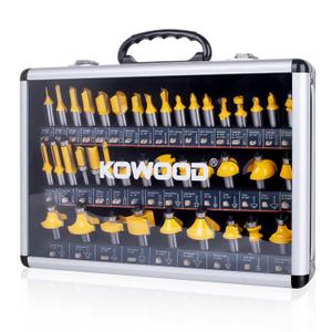 Router Bits Set of 40 Pieces, 1/2 Inch Shank, 40A Expert Router Bit Kit.