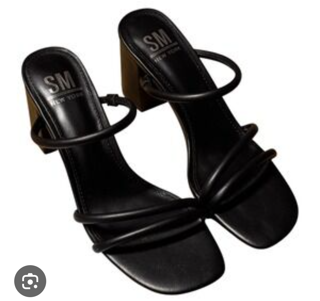 SM New York Shoes, Style Reanne, Black, 7.5