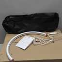 FAHKNS 29IN Half Moon Light for Nail Desk, Desk-top Nail Lamp with Sparkling Rhinestones, Folfing Lamp with Phone Holder, Manicure, Diamond Painting, Sewing, 10 Brightness Levels (White)