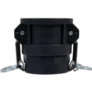 1 PC Polypropylene Camlock Fittings Standard Type D Camlock Fitting, 2" Female Coupler x 2" Female Thread 2 inch Cam lock Fittings With Camlock Gasket Inside